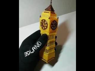 Трафарет Биг Бена для 3d ручки