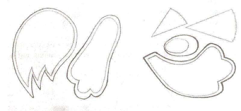 Крылышки цыпленка шаблон