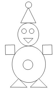 Человечек из геометрических фигур