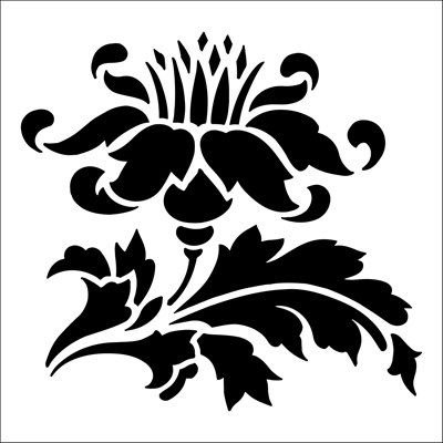 Цветы трафарет для вырезания