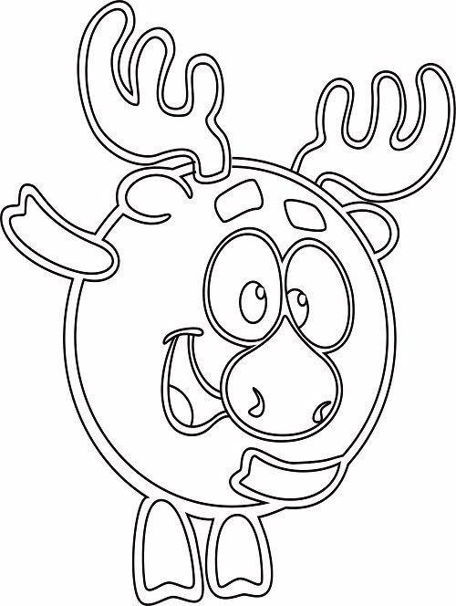 Вытынанки Смешарики новый год