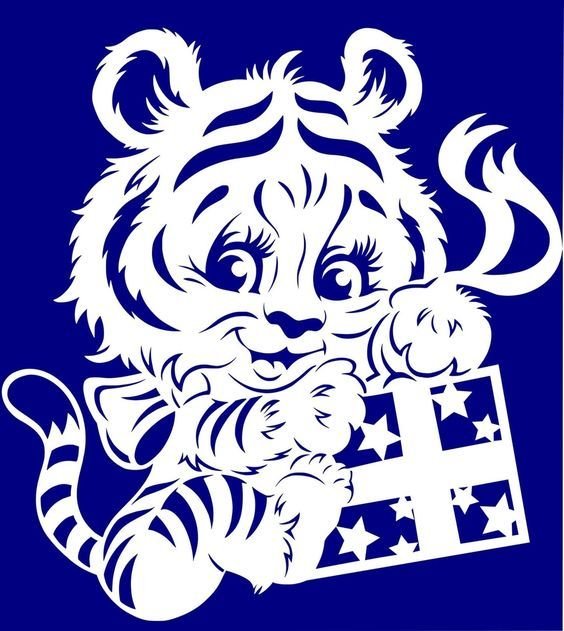 Вытынанка Тигренок