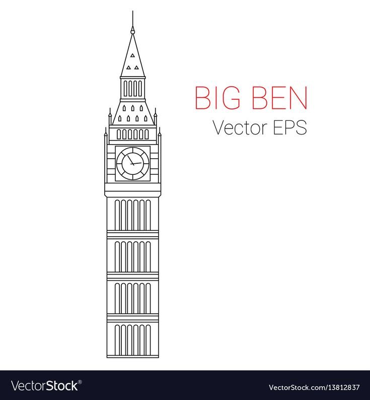 биг бен для 3д ручки