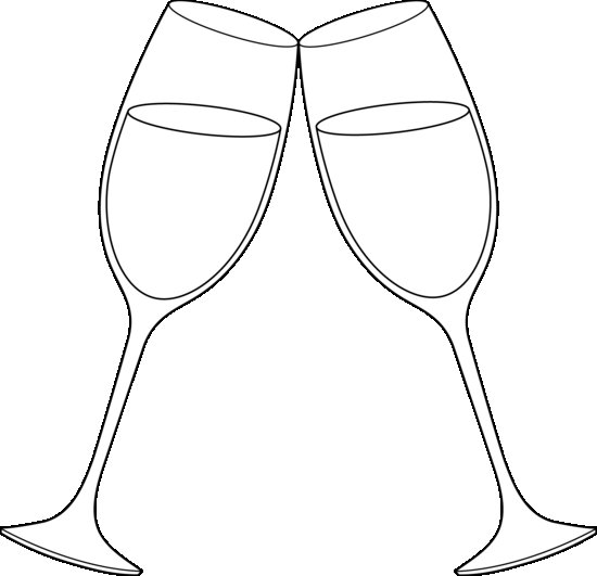 Трафарет на фужеры