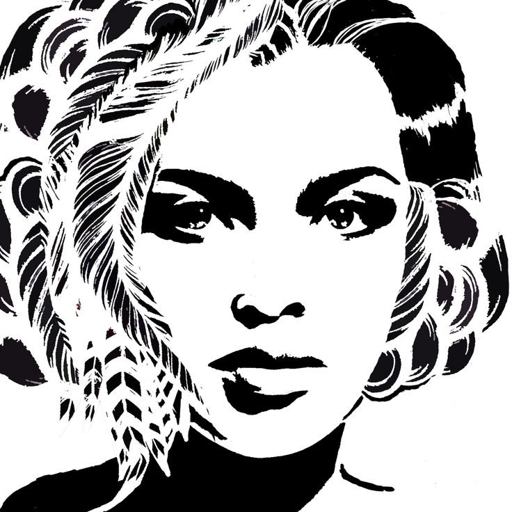 Трафарет лица