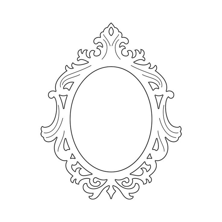 Овальная рамка для вырезания