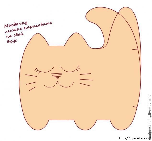 Трафарет для шитья мягкой игрушки