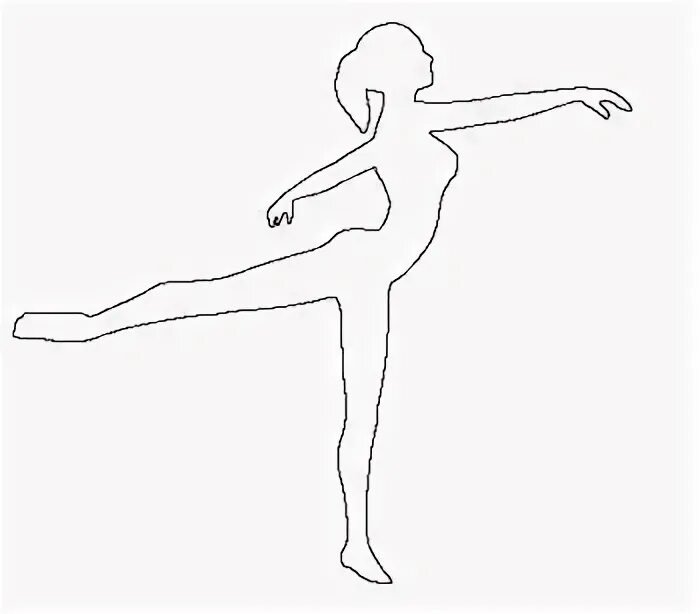 Балерины трафареты для вырезания без юбок