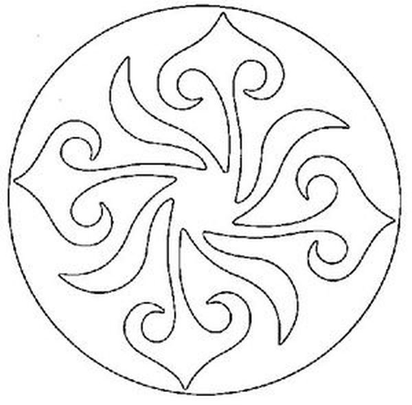 Татарский орнамент на тюбетейке