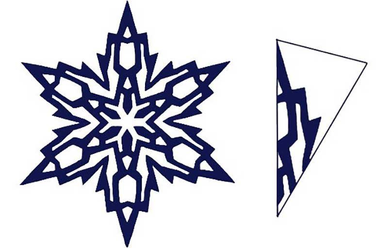 Шаблоны снежинок