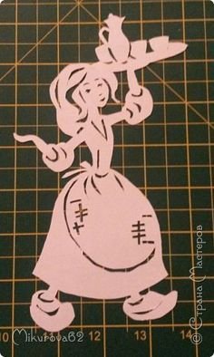 Вырезалка на окно Золушка