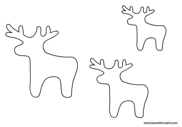 Трафарет "олени"