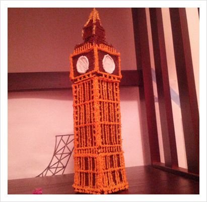 Биг Бен из 3д ручки