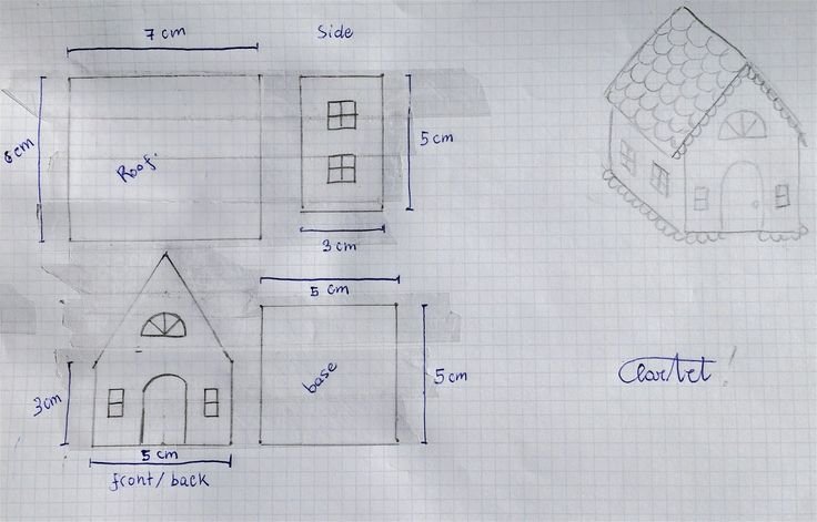 Пряничный домик эскиз