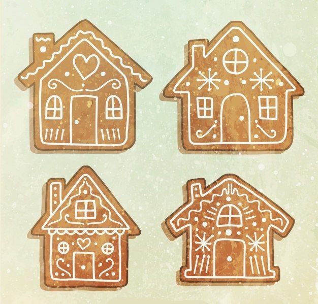 Трафареты для домика из пряников