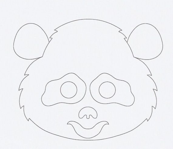 Маска медведя из бумаги