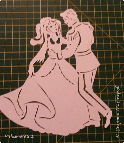 Вырезалка на окно Золушка