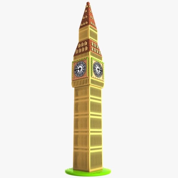 Башня big Ben для 3d ручки