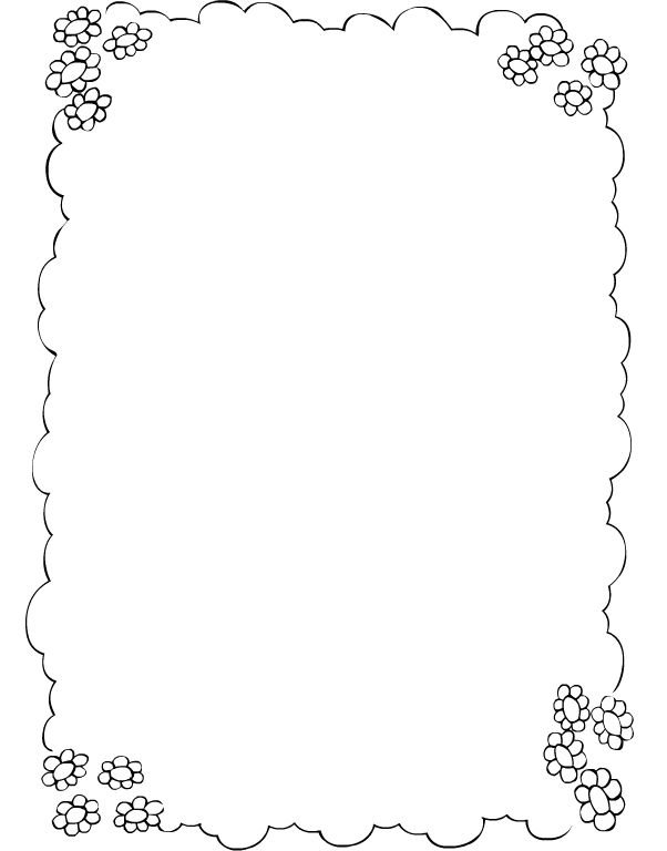 Раскраска рамка для текста