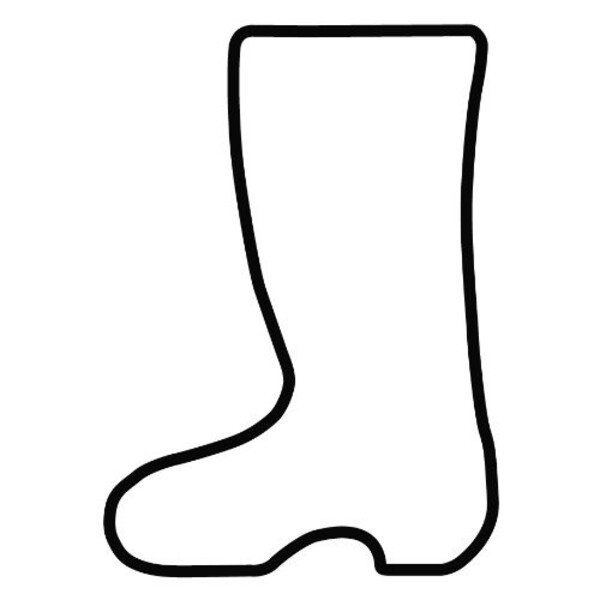 Сапог трафарет