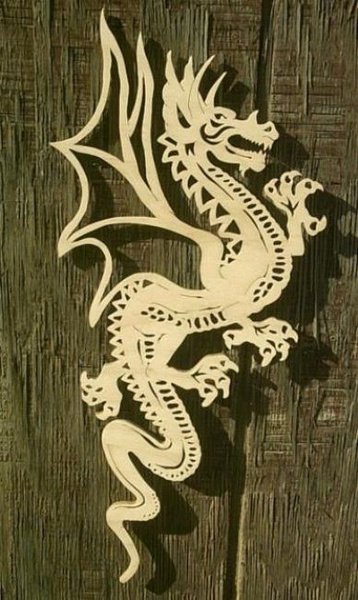 Дракон для выпиливания