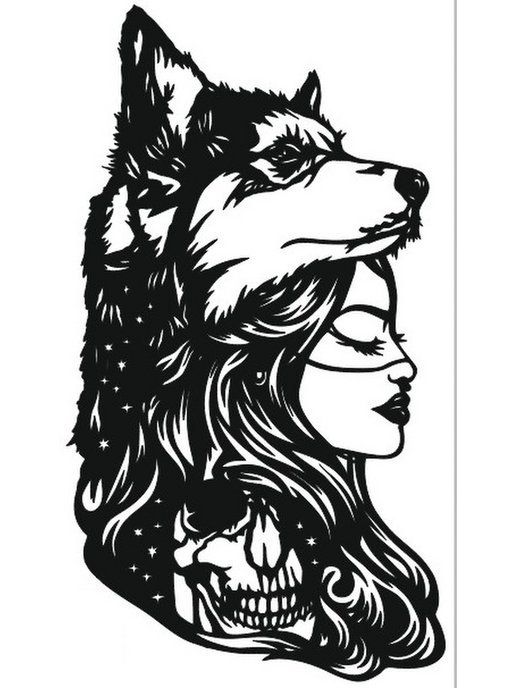 Девушка с волком