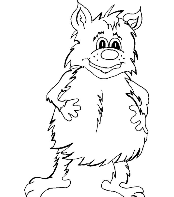 Раскраска Домовой для детей