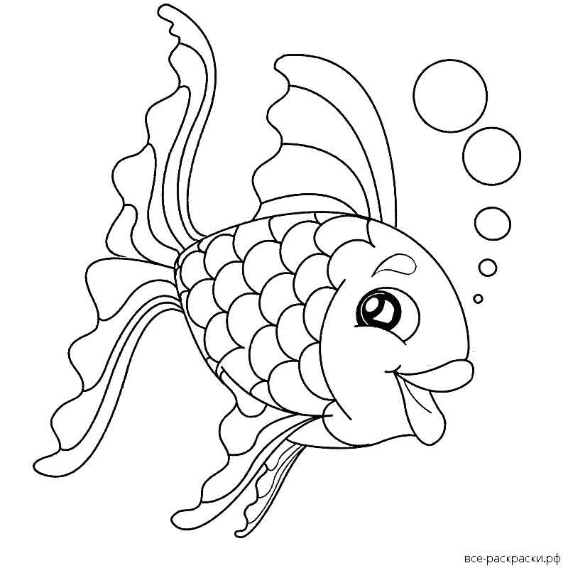 Раскраска залатаеарыба