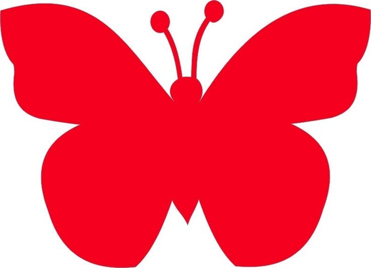 Трафареты бабочки