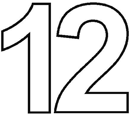 Трафаретные цифры для вырезания