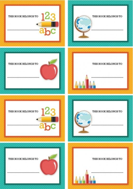 Макет бейджа для школьника