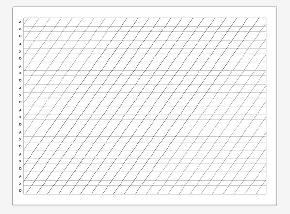 Разлиновка косая линия а4