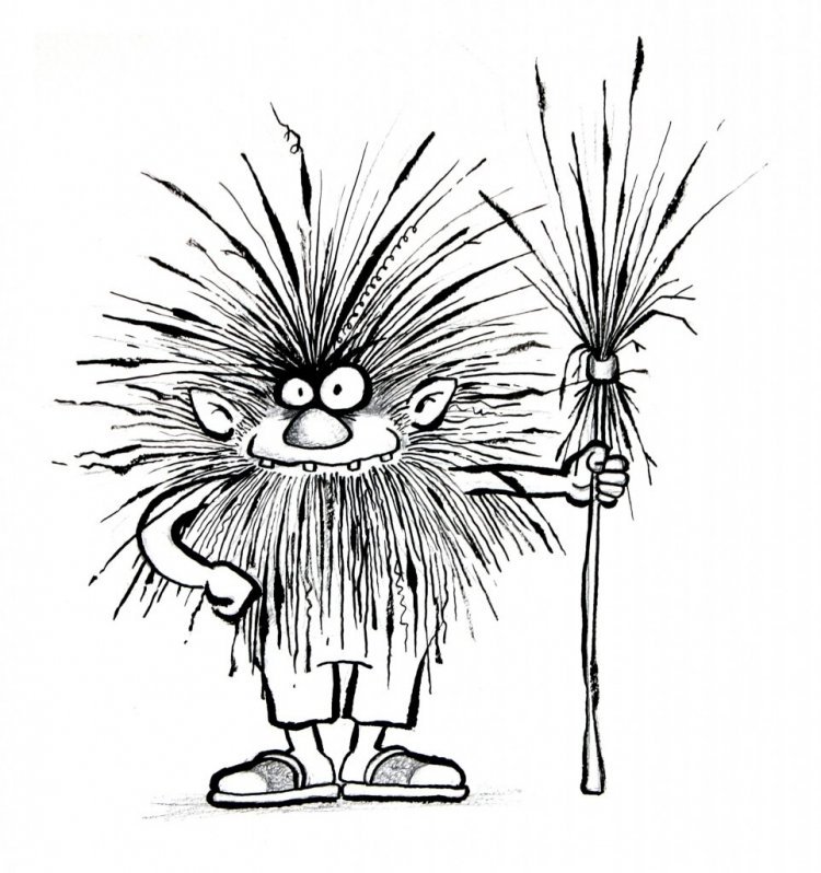 Раскраска Домовой Кузя