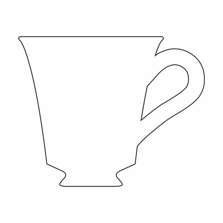 Трафареты чашка из бумаги 28 фото