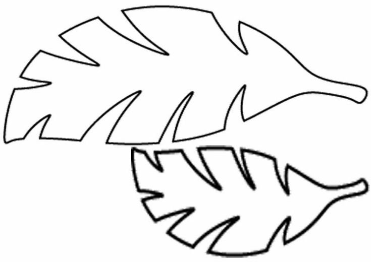 Трафареты "листья"