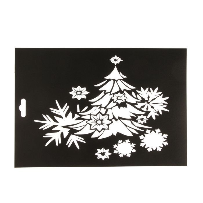 Вытынанки новогодние для украшения окон 2023 год