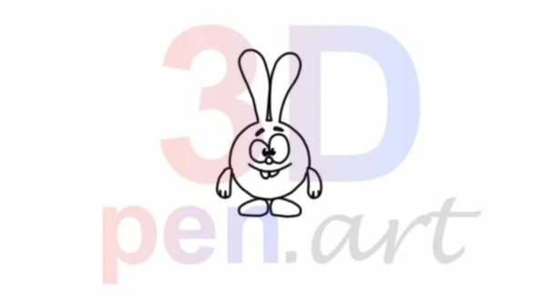 Крош 3д ручкой