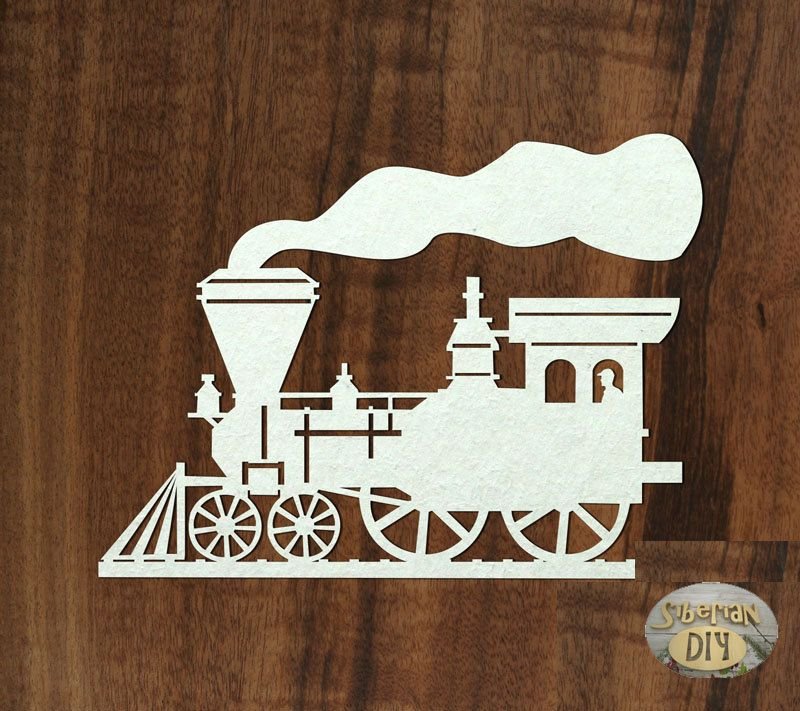 Вытынанка паровоз