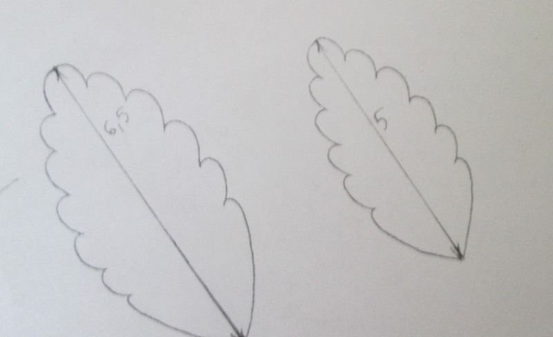 Листья фиалки из фоамирана