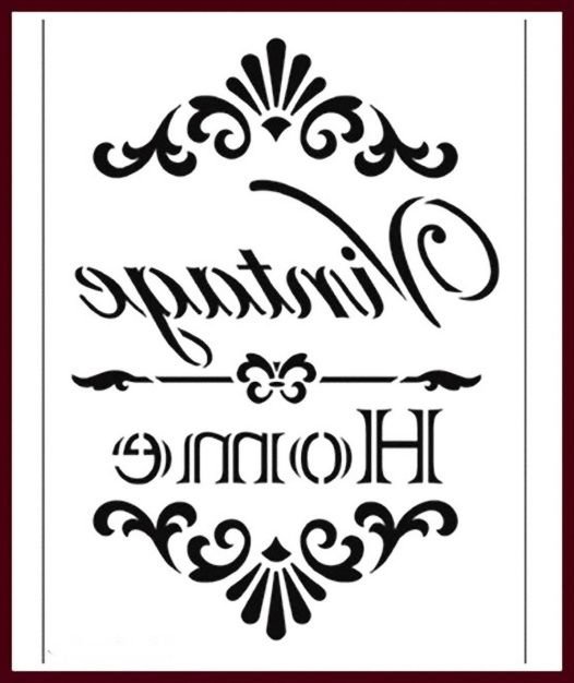 Трафареты надписи для декора