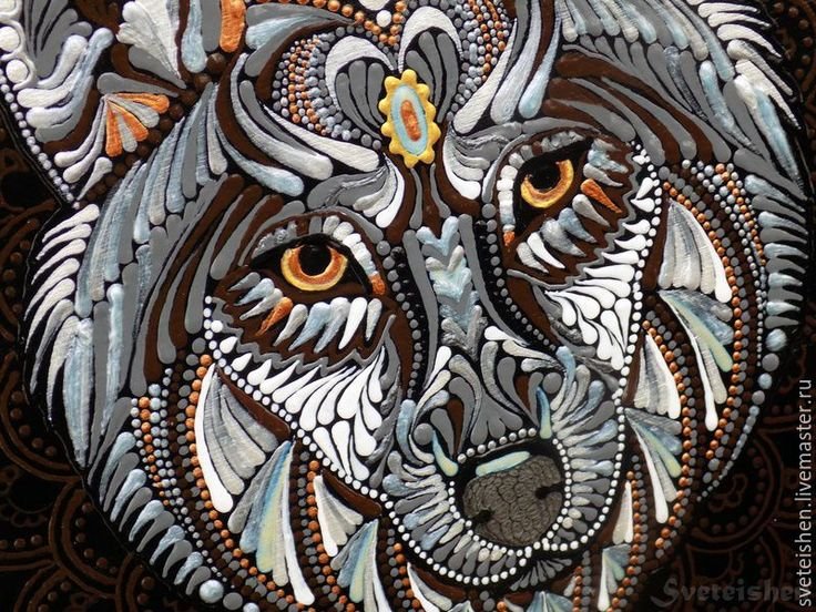 Трафареты для точечной росписи животные