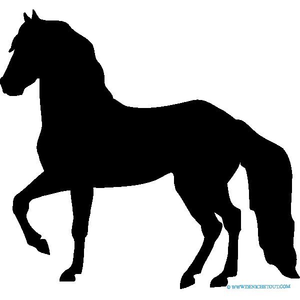 Лошадка трафарет