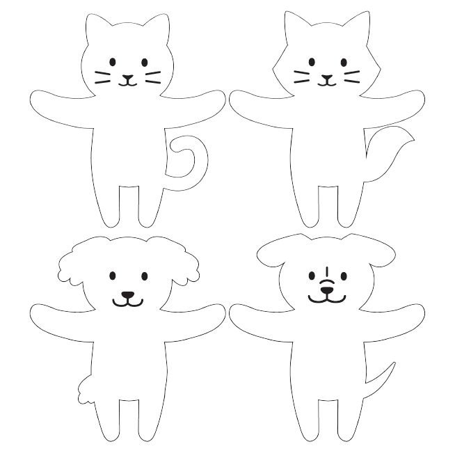 Шаблон поделки из бумаги для детей