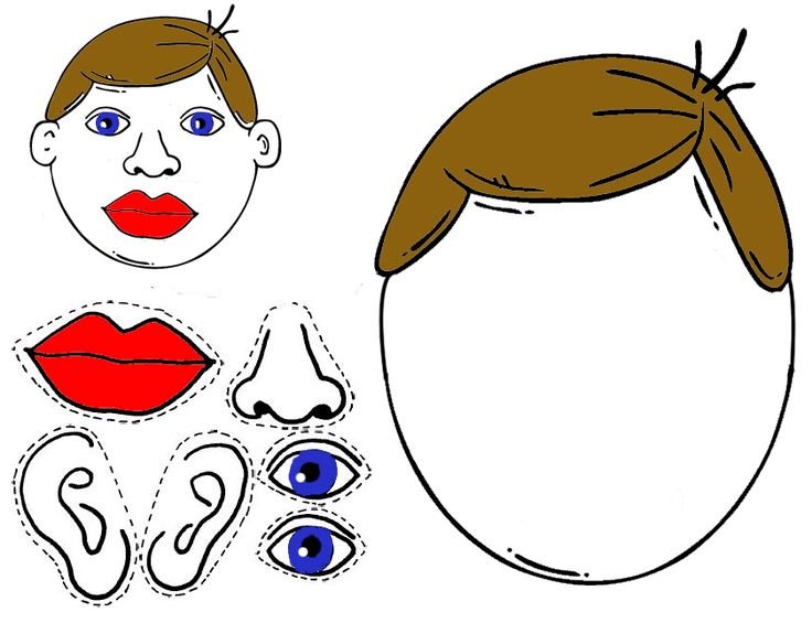 Аппликация лицо человека