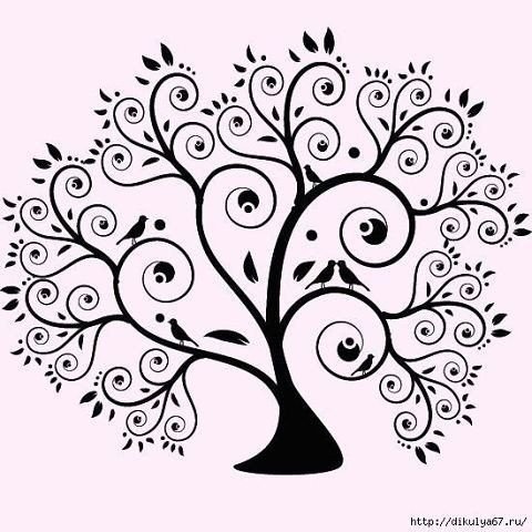 Трафарет "дерево"