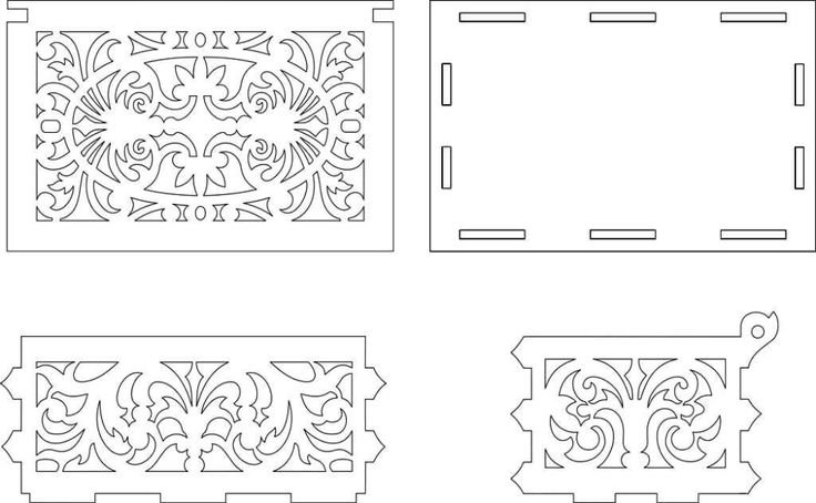 Шкатулка из фанеры чертежи