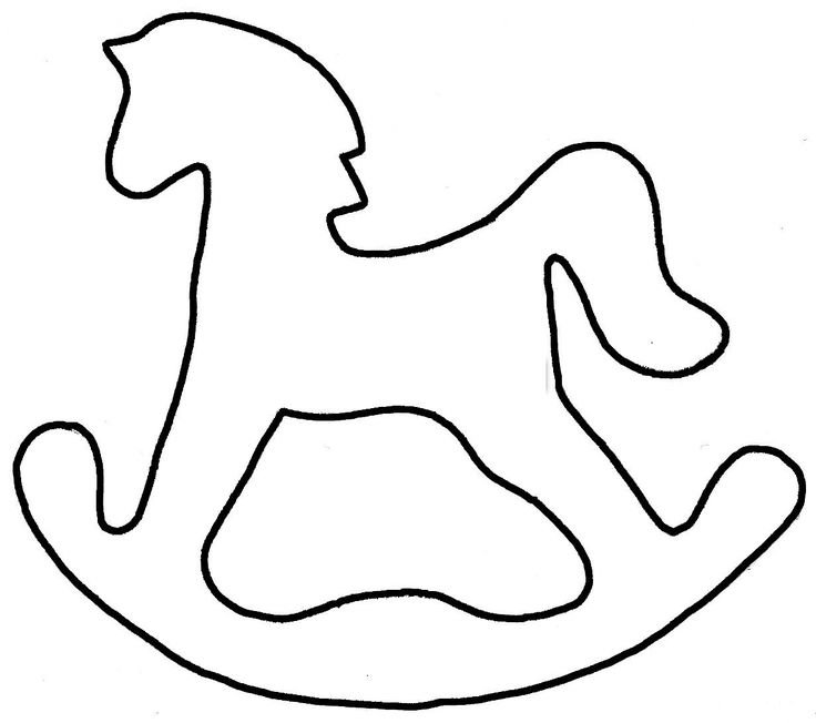 Лошадка качалка лекало