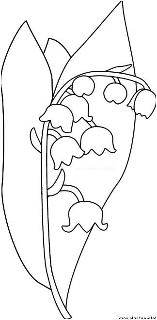 Ландыш шаблон