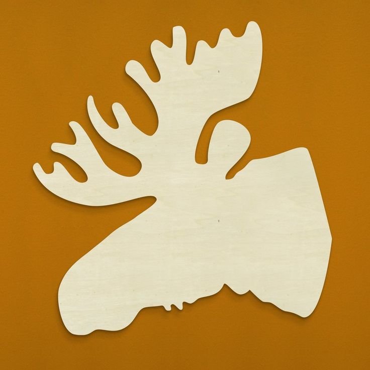 Голова лося из фанеры