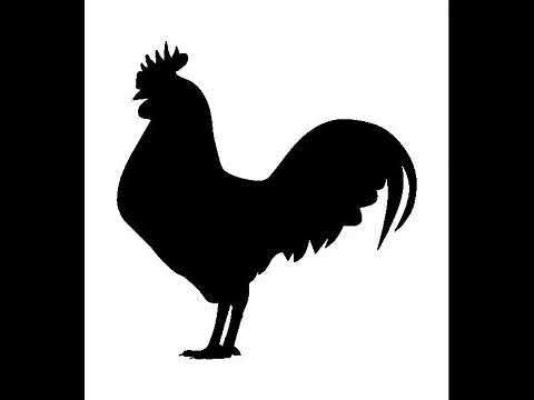 Силуэт петуха